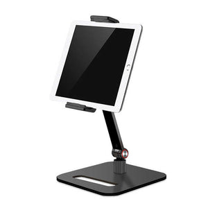 Solid Thick Plate Base Waterproof Mobile Phone Holder 360 Rotating Any Angle Adjustment Metal PC Stand 