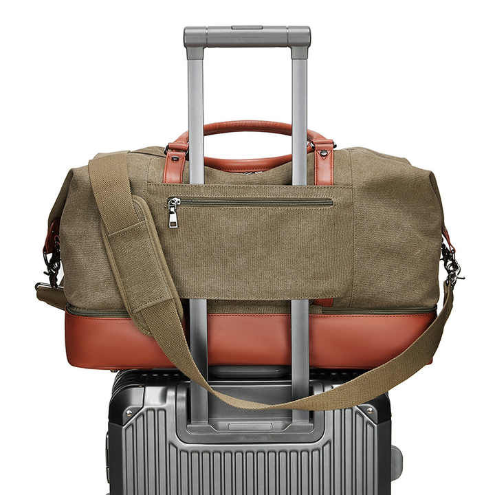 Tote Bags Canvas Travel Duffle حقائب سفر عصرية من الجلد