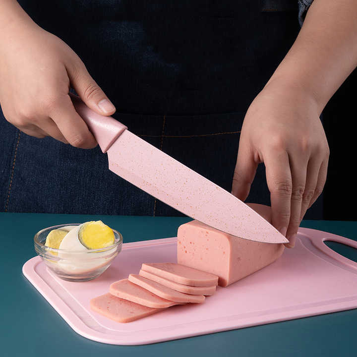 6-Piece Colorful Multifunctional Stainless Steel Kitchen Knife 