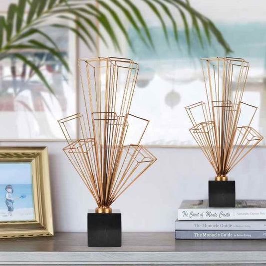 Luxury metal decorative letter, abstract coffee table, wine cabinet, balcony, TV cabinet, home decoration 