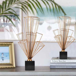 Luxury metal decorative letter, abstract coffee table, wine cabinet, balcony, TV cabinet, home decoration 