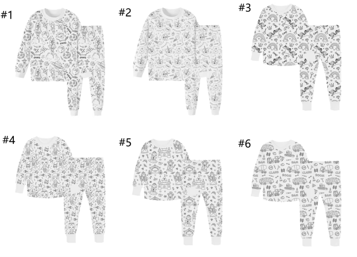 Coloring pajamas for children