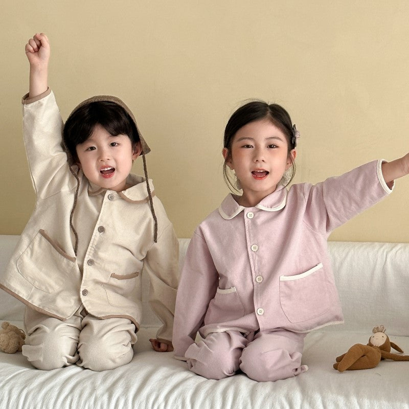 ملابس منزلية كم طويل