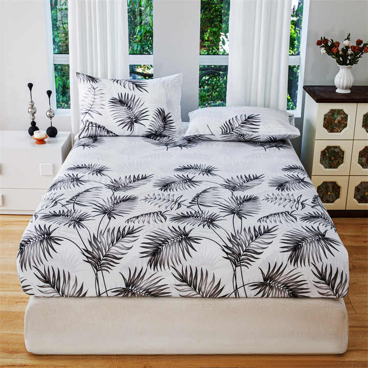 Plant Flowers Printed Bed Sheet New Low Order Bedding Sets 