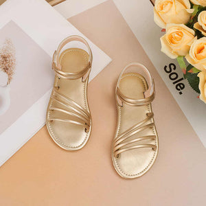 Girls gold sandal
