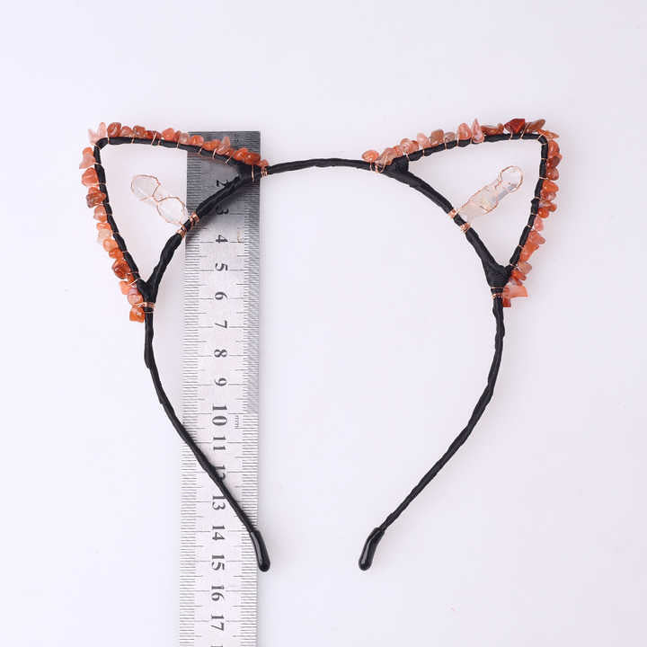 Hot Selling Natural Crystal Chips-عصابة رأس على شكل