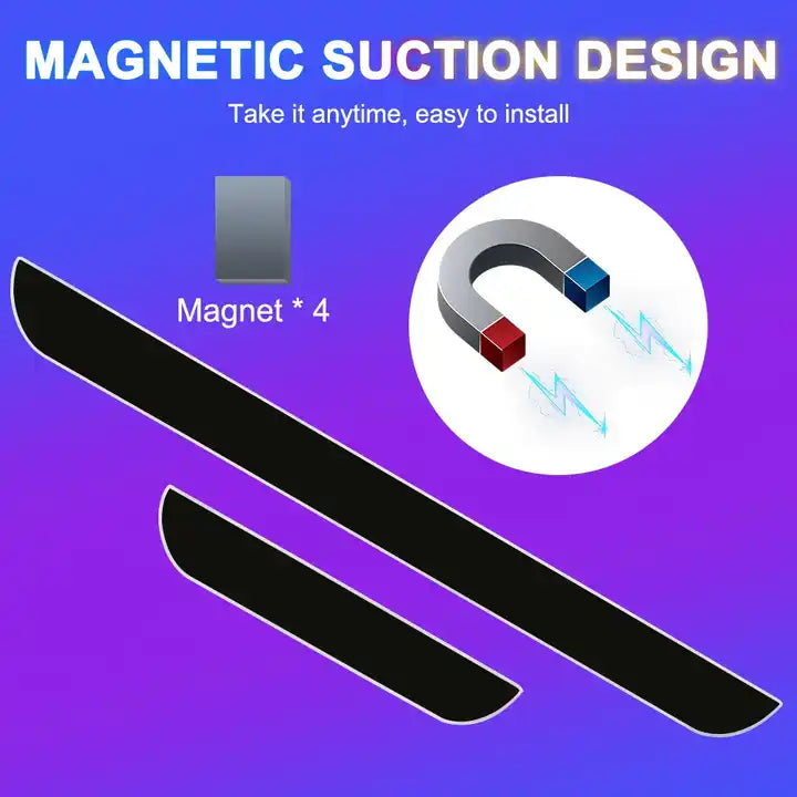 Wireless Magnetic Threshold Light Logo Projector, LED Threshold Pedal, Car Door Interior Welcome Light 