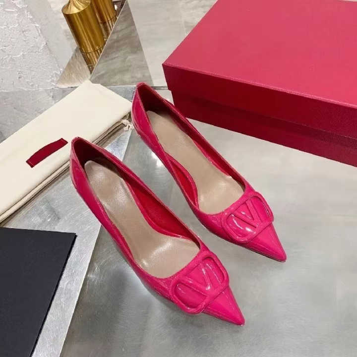 Sexy Women's Genuine Leather High Heel Shoes 