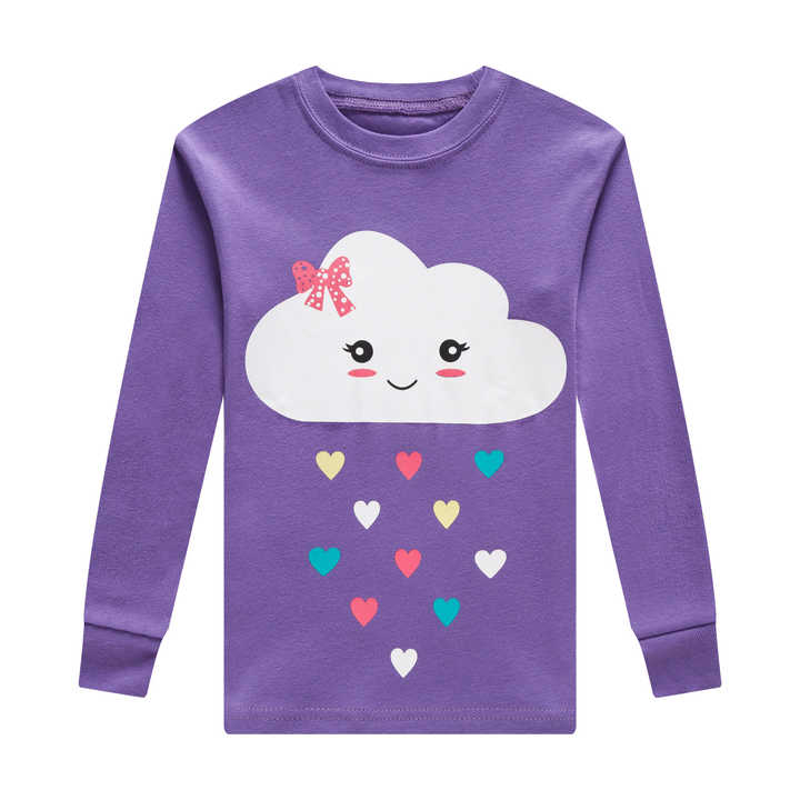 Girls' long-sleeved nightgowns 