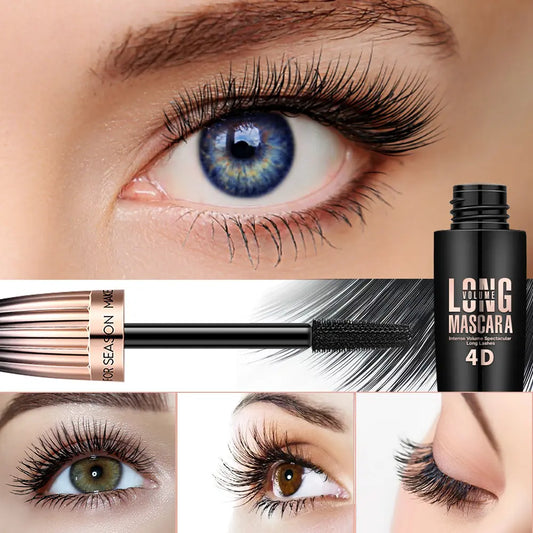 Curling Long Lasting Waterproof 4D Eyelash Extensions Mascara - ماسكارا تجعيد الرموش الطويلة المقاومة للماء رباعية الأبعاد