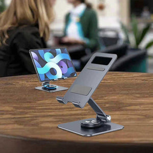 Mobile Phone Accessories for Office Use with Foldable Aluminum Alloy iPad Stand 
