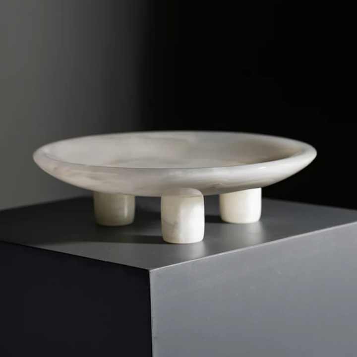 SAIDKOCC White Onyx Marble Tray 