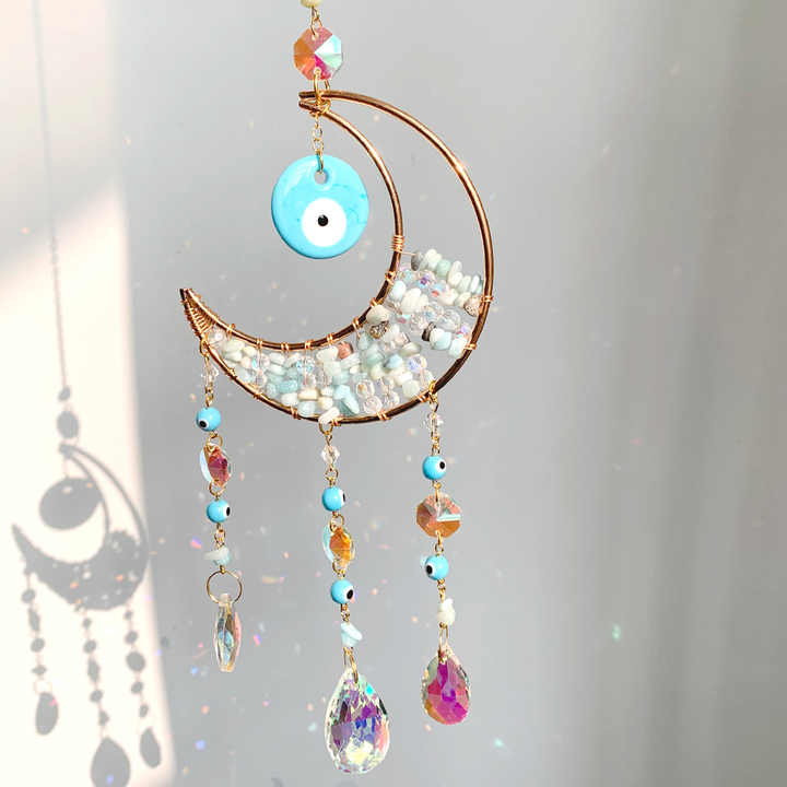 High Quality Natural Crystal Sun Catch Moon Catch 