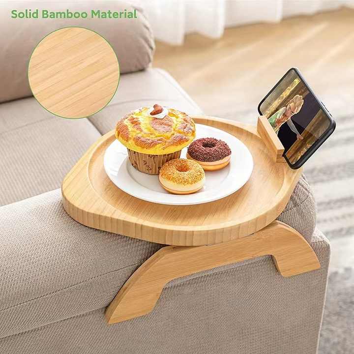 Solid Bamboo Sofa Arm -مسند ذراع أريكة