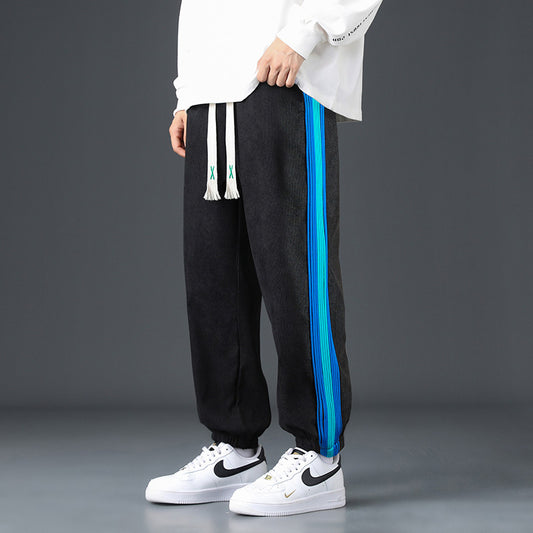 السراويل منتصف الخصر مستقيم