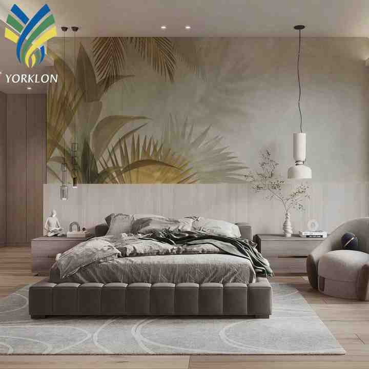 3D Modern Home Decor Tropical Green Leaves Floral 
