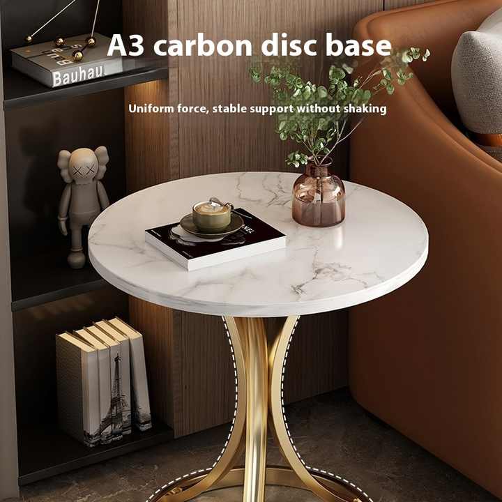 Luxury modern living room or creative wooden design for sofa side balcony movable bedside table 