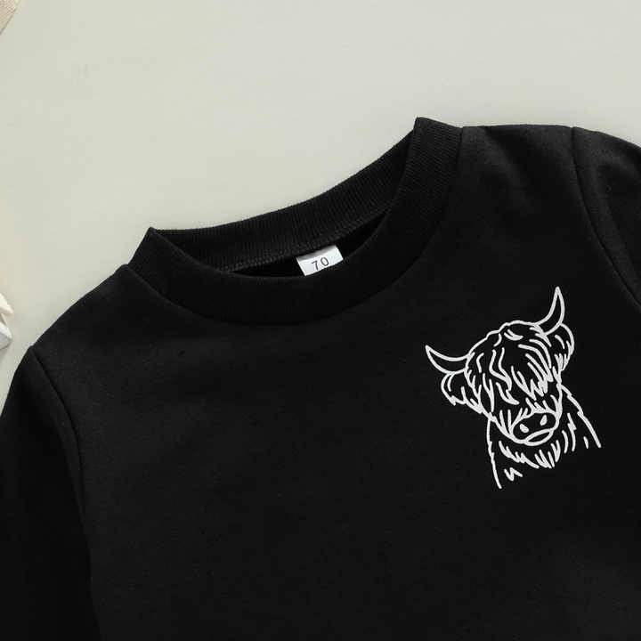 Dropshipping 0-3 Years Baby Solid Crew Neck 