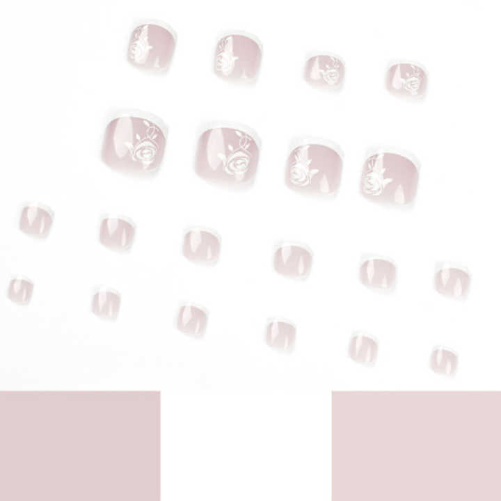 White Edge - Toenails 