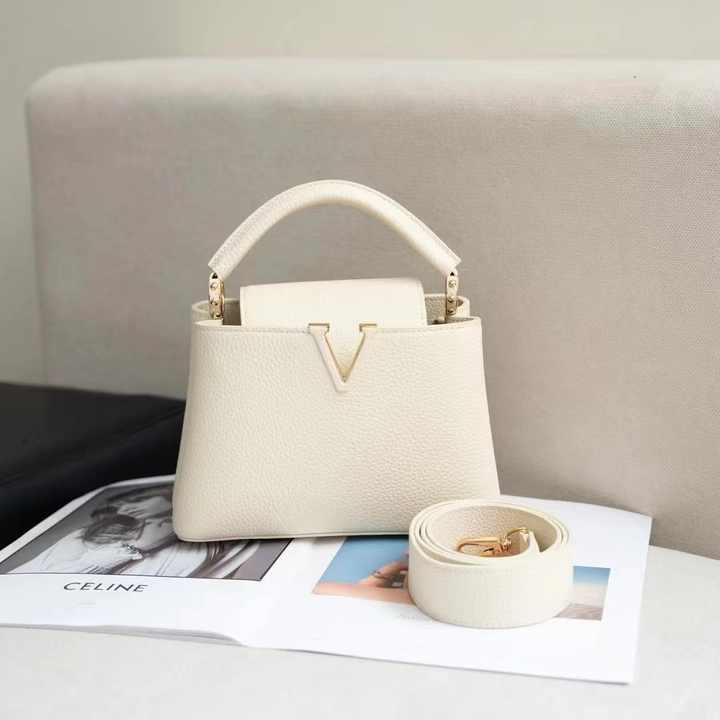 Luxury leather handbag for women