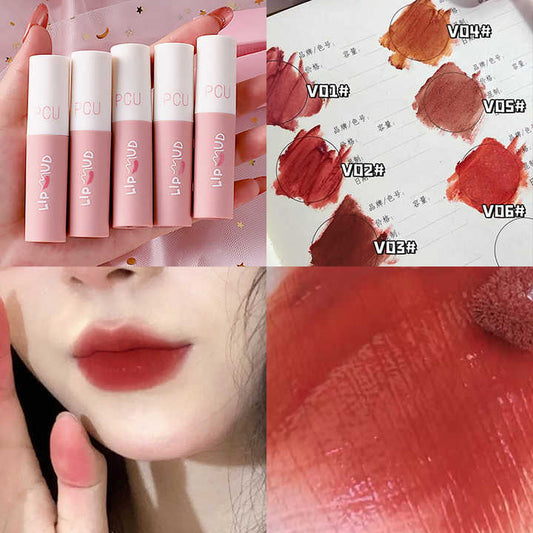 أحمر شفاه عالي القيمة أحمر شفاه ملون وردي طين شفاه طبيعي يدوم طويلاً لامع مخملي لطيف ملمع شفاه High-value lipstick, colorful lipstick, pink clay, natural lip balm, long-lasting, shiny, velvety, gentle, lip gloss