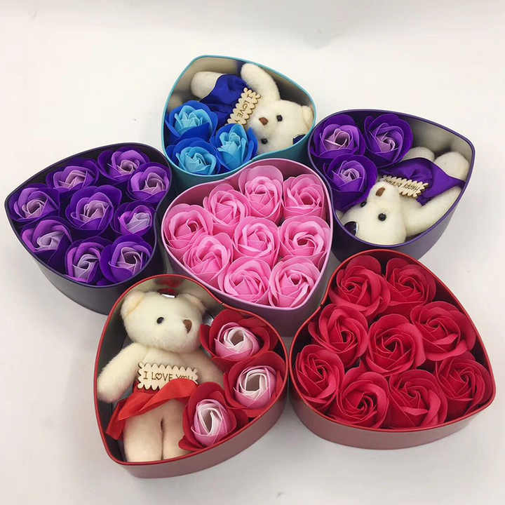 Box Scented Bath Rose Gifts- صندوق زهور جميل