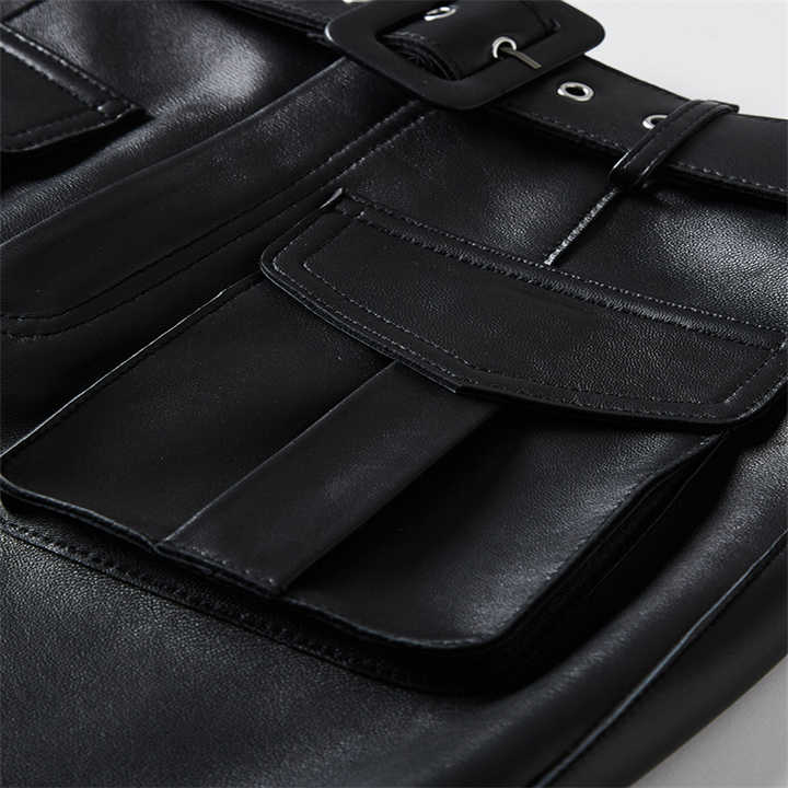 Sexy leather skirt for women 