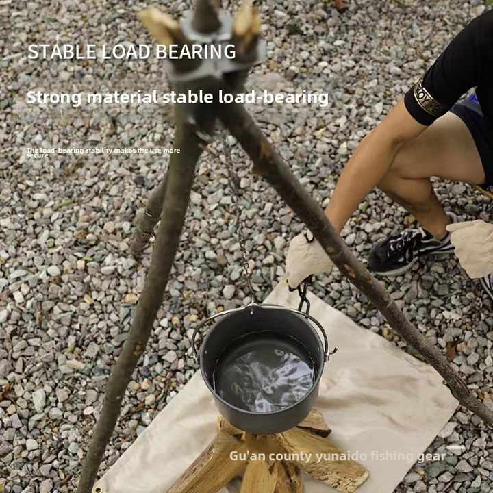 Portable Folding Stainless Steel Outdoor Tripod Campfire 