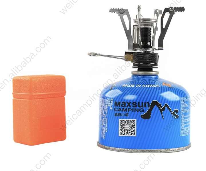 Ultra-Lightweight Compact Camping Gas Stove with 