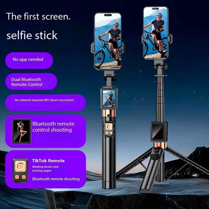 Professional Phone Tripod with Selfie Screen Original Screen Remote Control Selfie Stick Stabilizer Digital Tripod Accessories 
