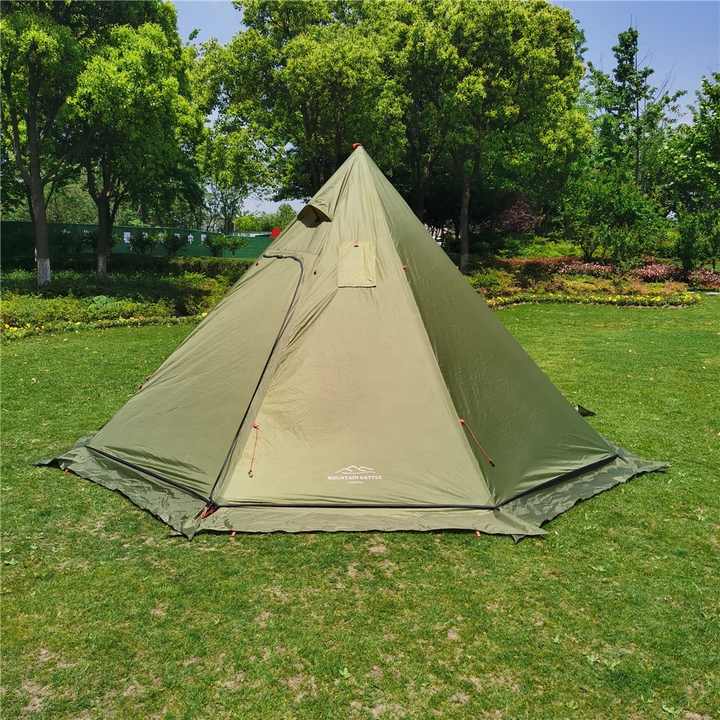 Lightweight teepee tent. 