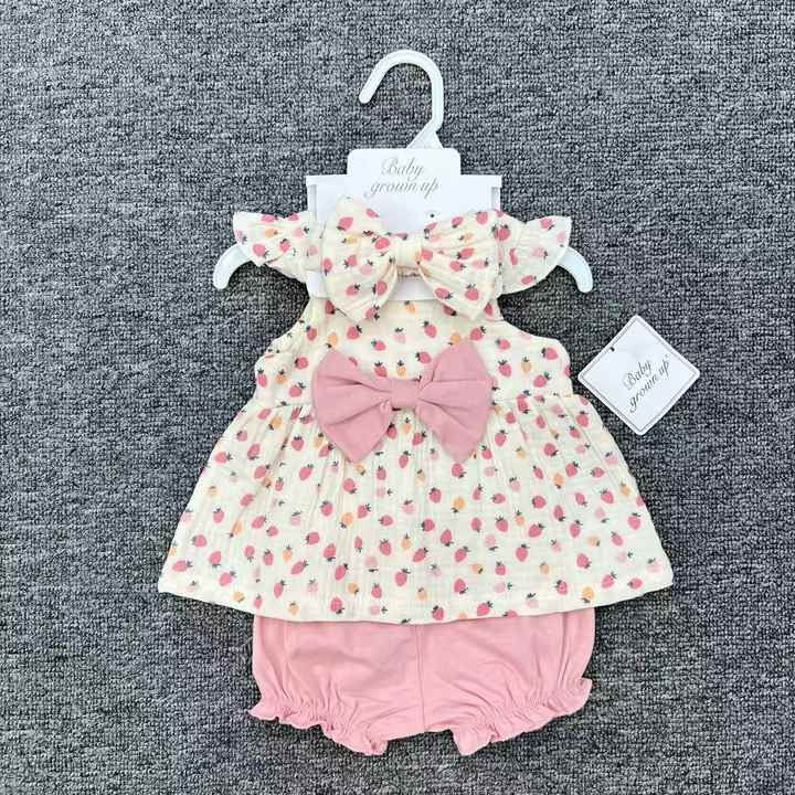 3-piece summer baby clothes set 
