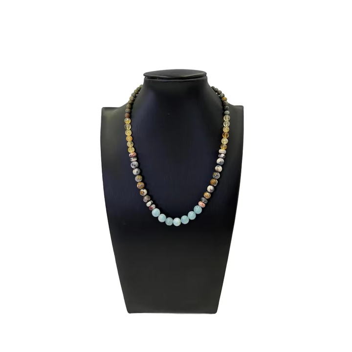 Choker with Link Chain Popular Jewelry Giftقلادة نسائية عصرية من الخرز الملون-