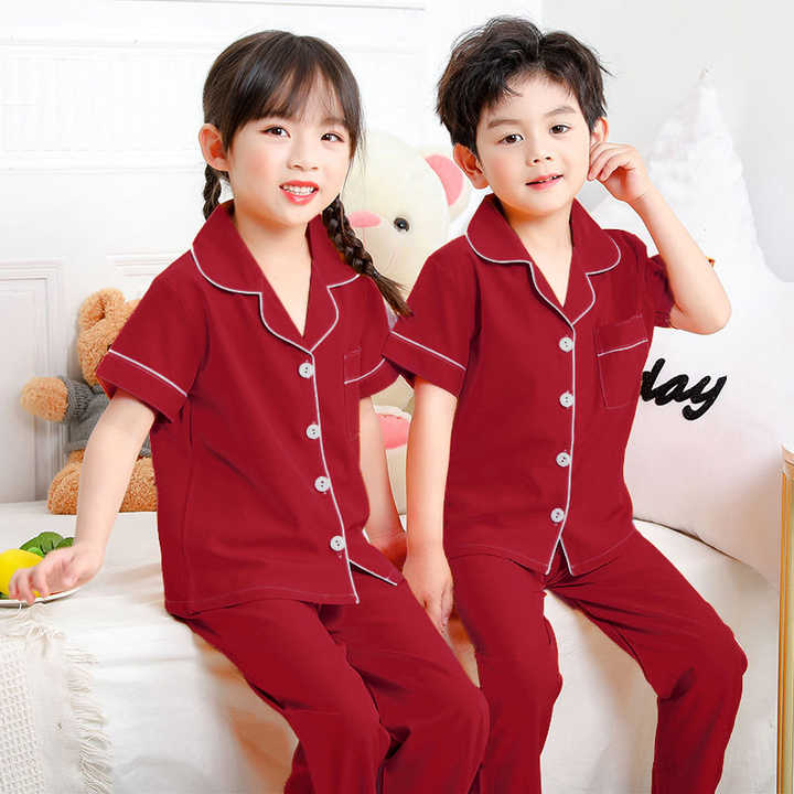 Family Matching Set 2 Pieces Kids Pajamas 100% 