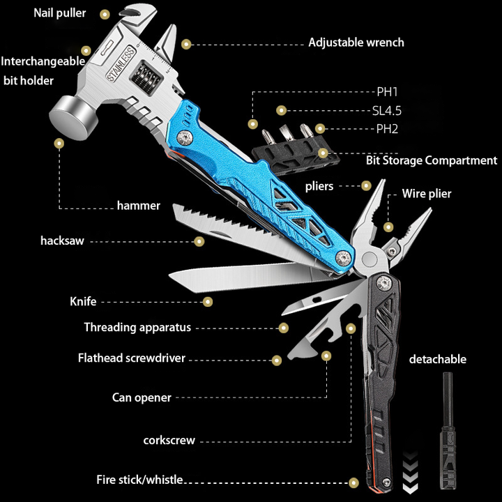 Multifunctional outdoor tying pliers, portable equipment tying pliers, pliers 