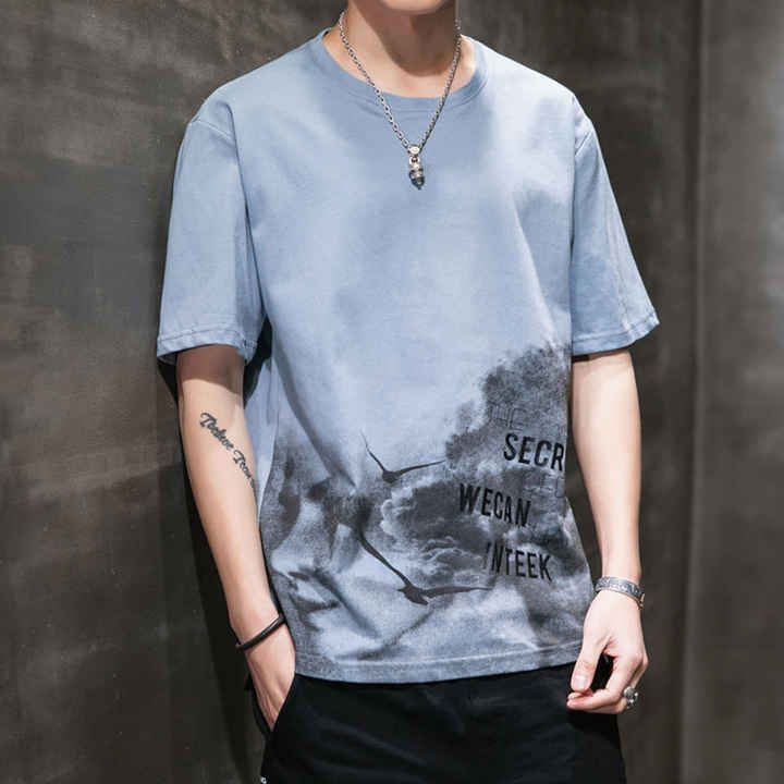 Men's T-shirt printing tops 