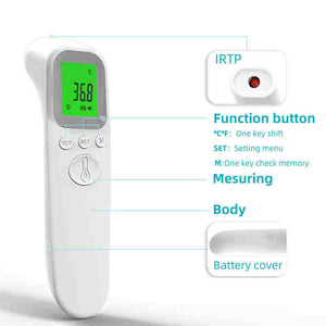 An infrared -handcrafted digital tradition infrared forehead and body thermometers with alarm 
