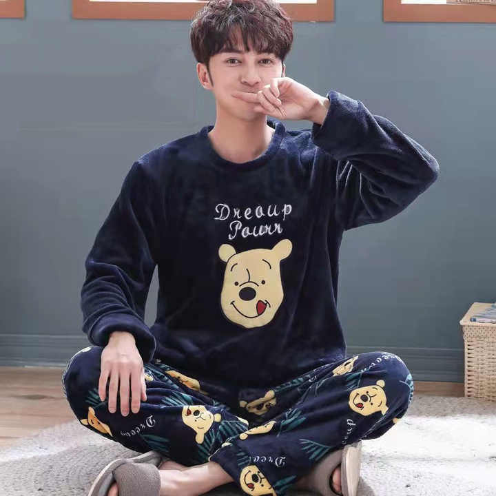 Men's Winter Sleepwear Sets Men's Sleepwear. 