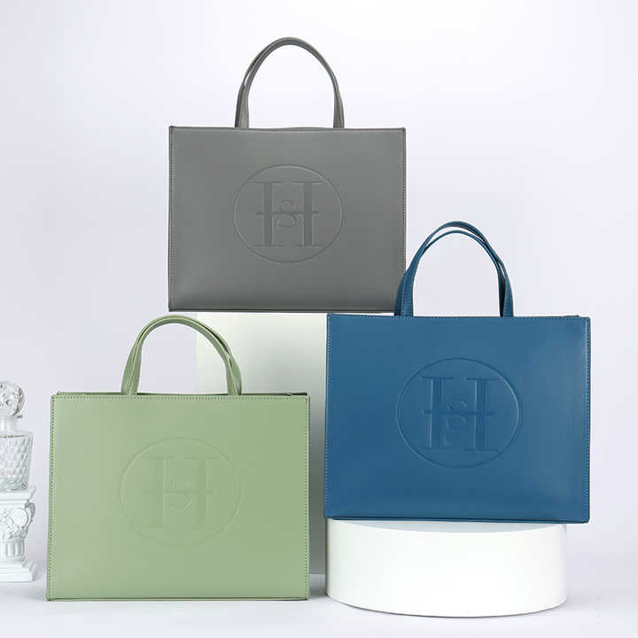 Custom Luxury PU Leather-حقيبة توت فاخرة من جلد