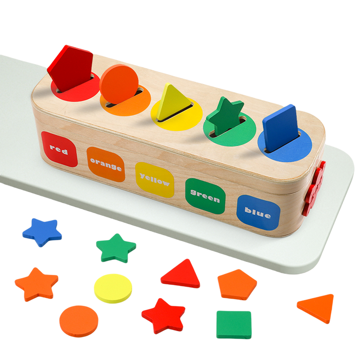 Montessori Unisex Box 2024, Wooden Color, Geometric 