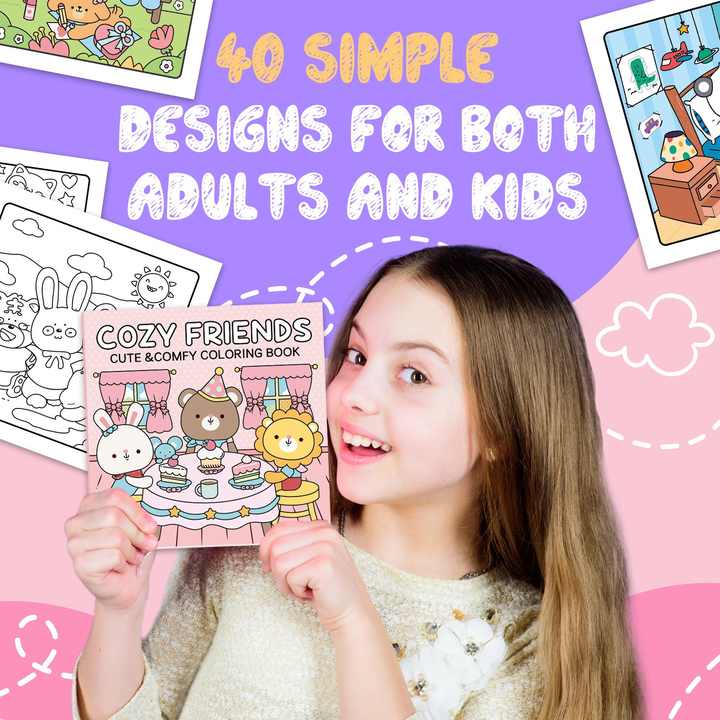 Plaid Friends Coloring-كتاب تلوين للأطفال