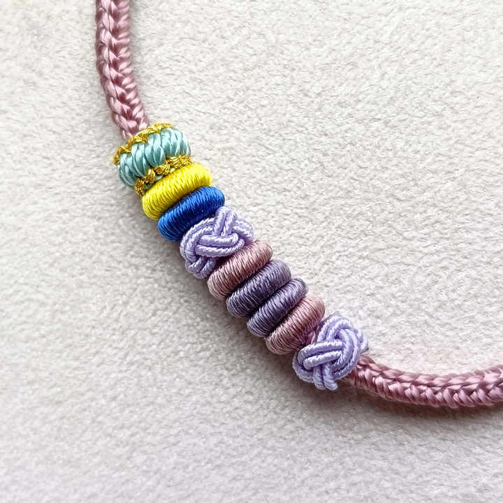 Fashion String Stylish Trendy - سوار حبل مضفر بعناصر صينية