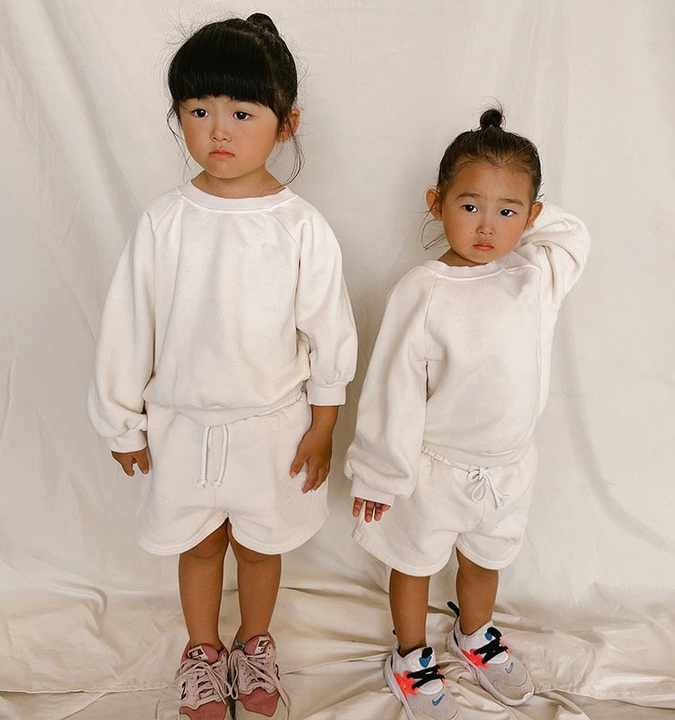 Running clothing set for children and adults 