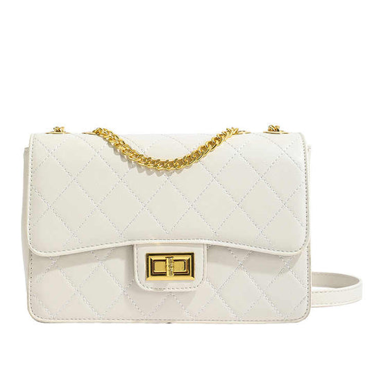 Elegant women's shoulder bag made of genuine leather