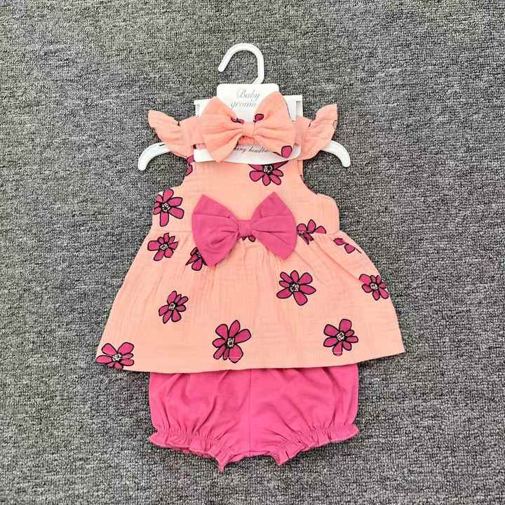 3-piece summer baby clothes set 