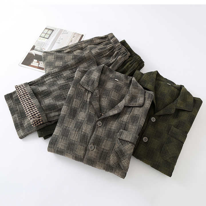 Men's Pure Cotton Slow Rise Long Sleeve Shirt Set Men's Pure Cotton Slow Rise Long Sleeve Shirt Set 