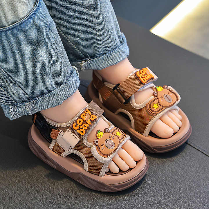 Kids' Velcro Toe Protection Beach Sandals 