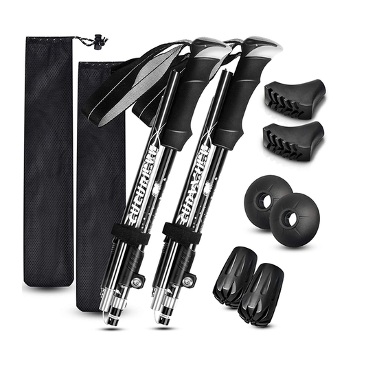Lightweight folding walking sticks with foldable design. 