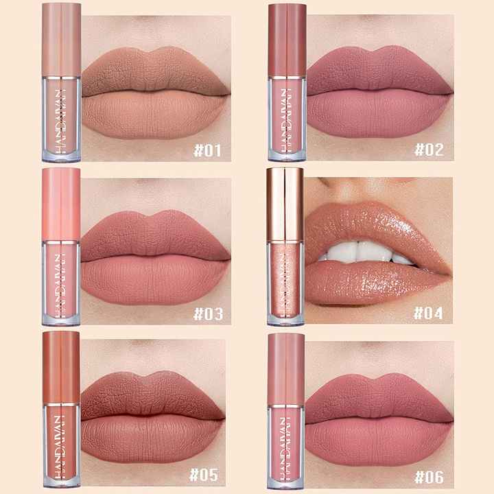 12PCS Matte Liquid Lipstick Set Multi Colors LipGloss  -  مجموعة أحمر شفاه سائل غير لامع مكونة من 12 قطعة،