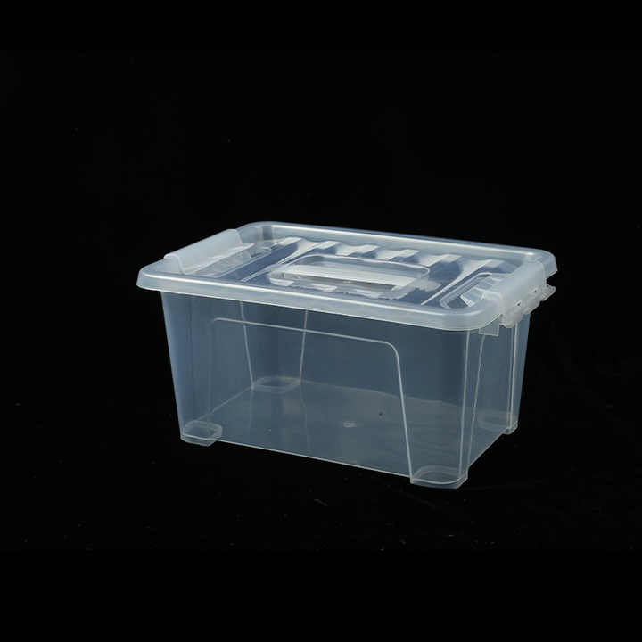 Multipurpose clear plastic storage boxes